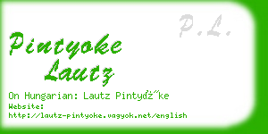 pintyoke lautz business card